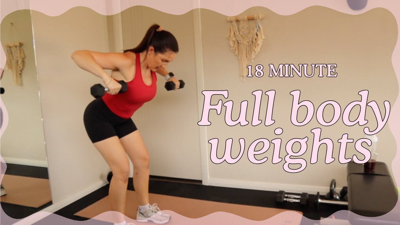 18 Min Full Body Weighted Flow • No Repeats • Slow Burn