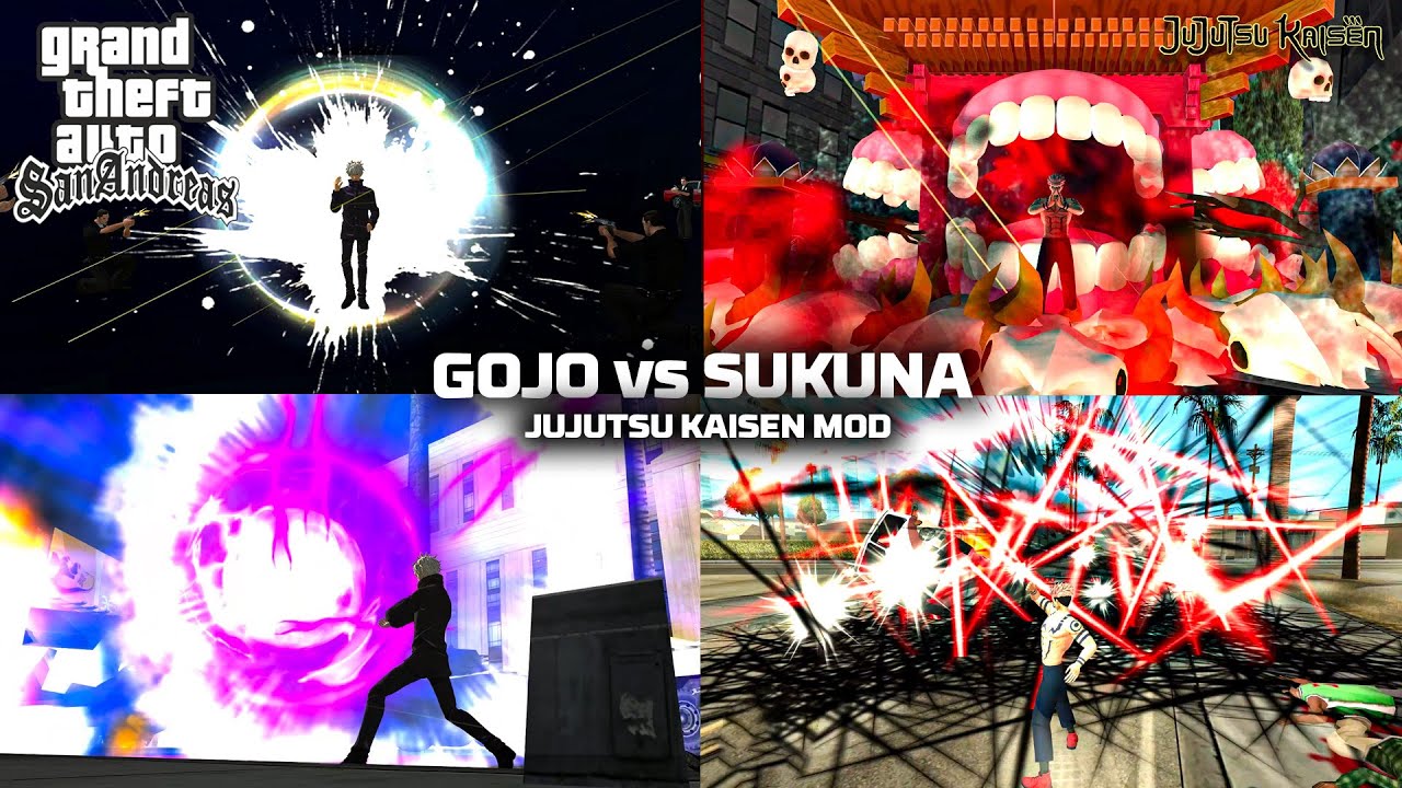 GTA San Andreas - Gojo VS Sukuna Jujutsu Kaisen Mod Comparison