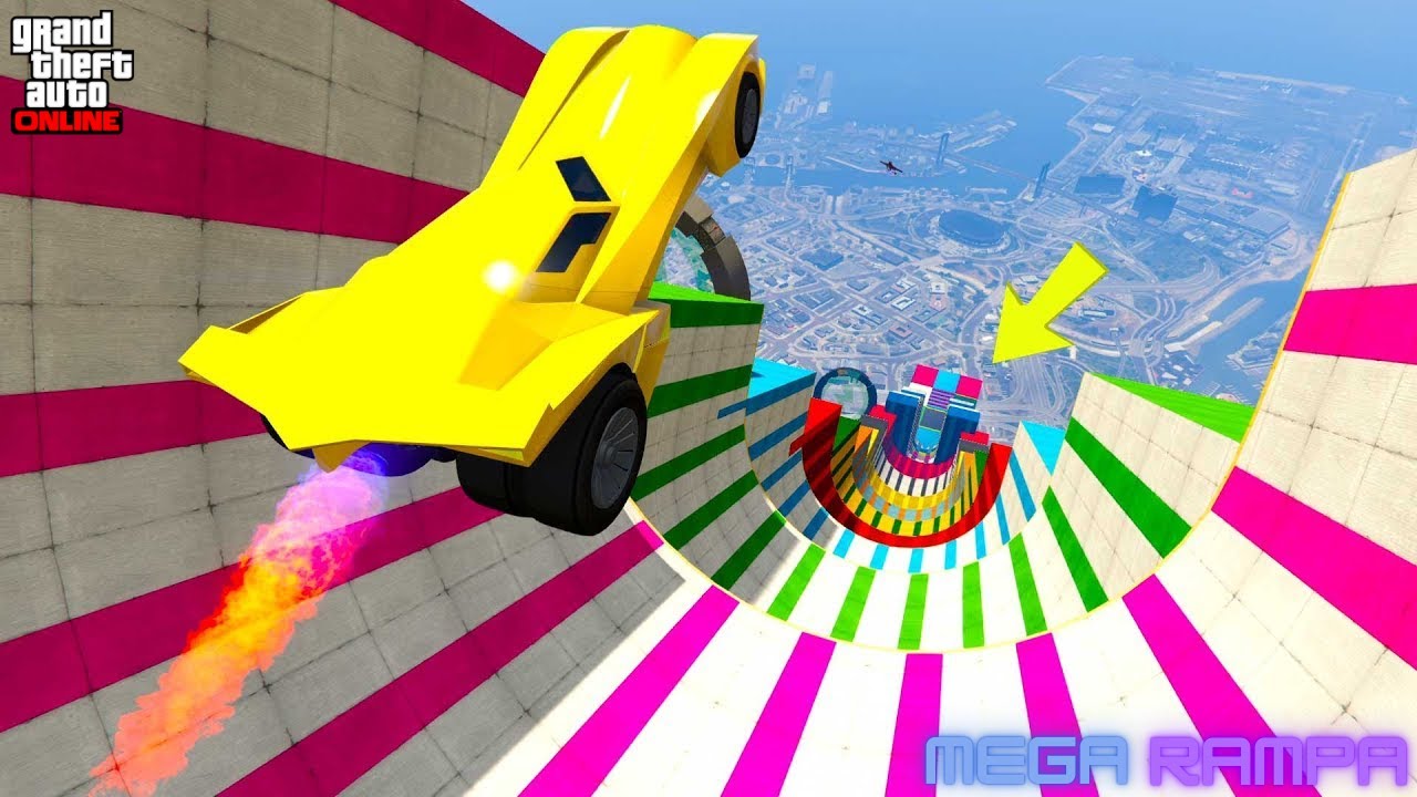 MEGA RAMPA IN GTA V | TELUGU | #gtaonline @ShivaGamingBoy1 @HiTechTeluguGamer786