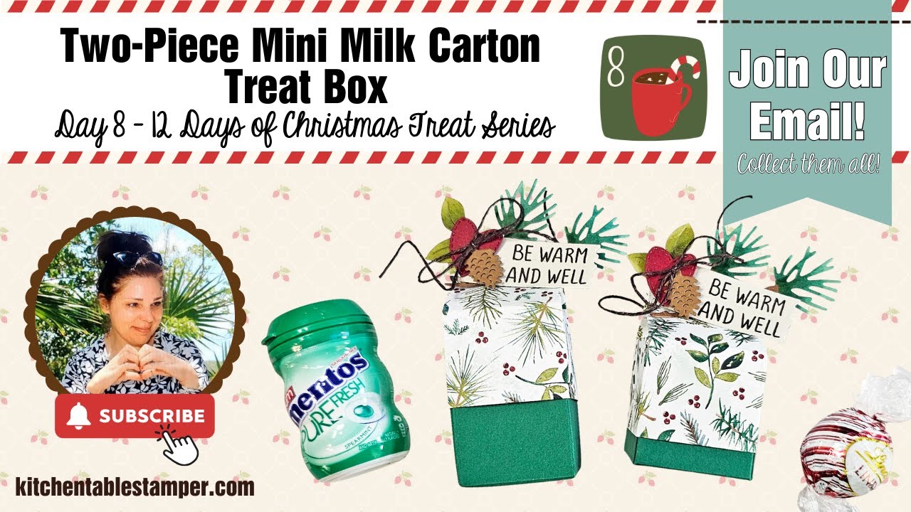 LIVE: Stampin' Up! Kitchen Table Stamper shares Day 8 of the 12 Days of Christmas Treat Series