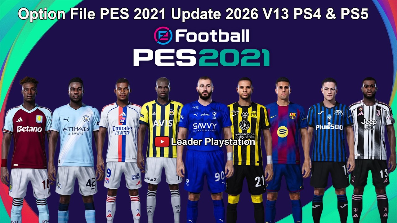 Файл настроек PES 2021 Обновление 2026 V13 PS4 и PS5