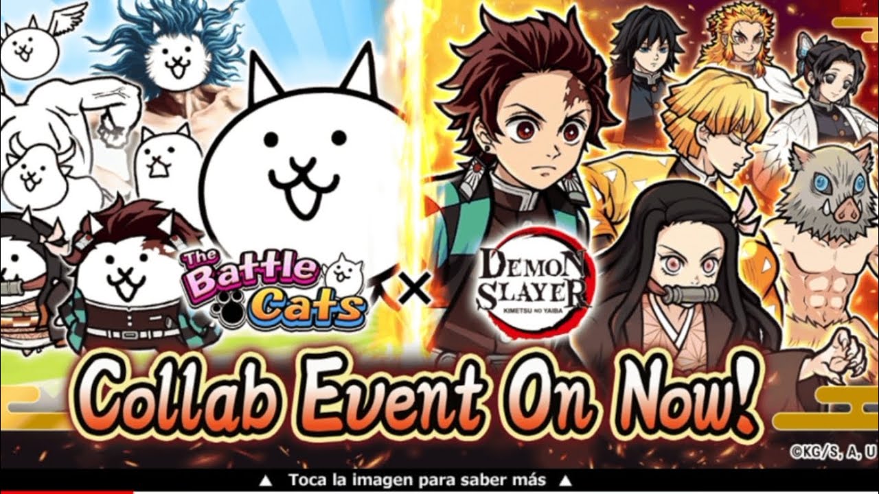Llega el evento de Demon slayer 😈💪y nuevos enemigos🔫🐱#celular #thebattlecats #demonslayer #sonic 