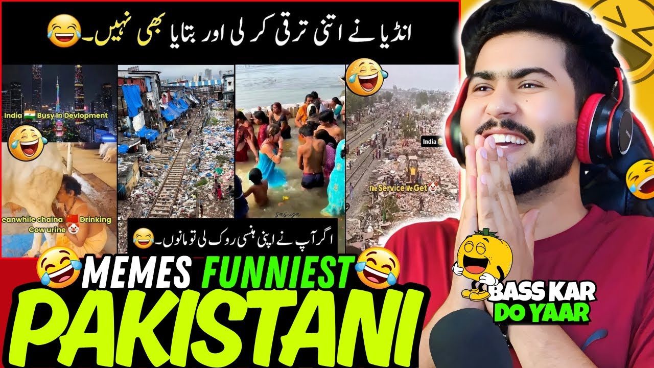 Reaction On Pakistani Funniest Memes Indian Progress and Civic Sense 🤩💀| Usama Reaction 