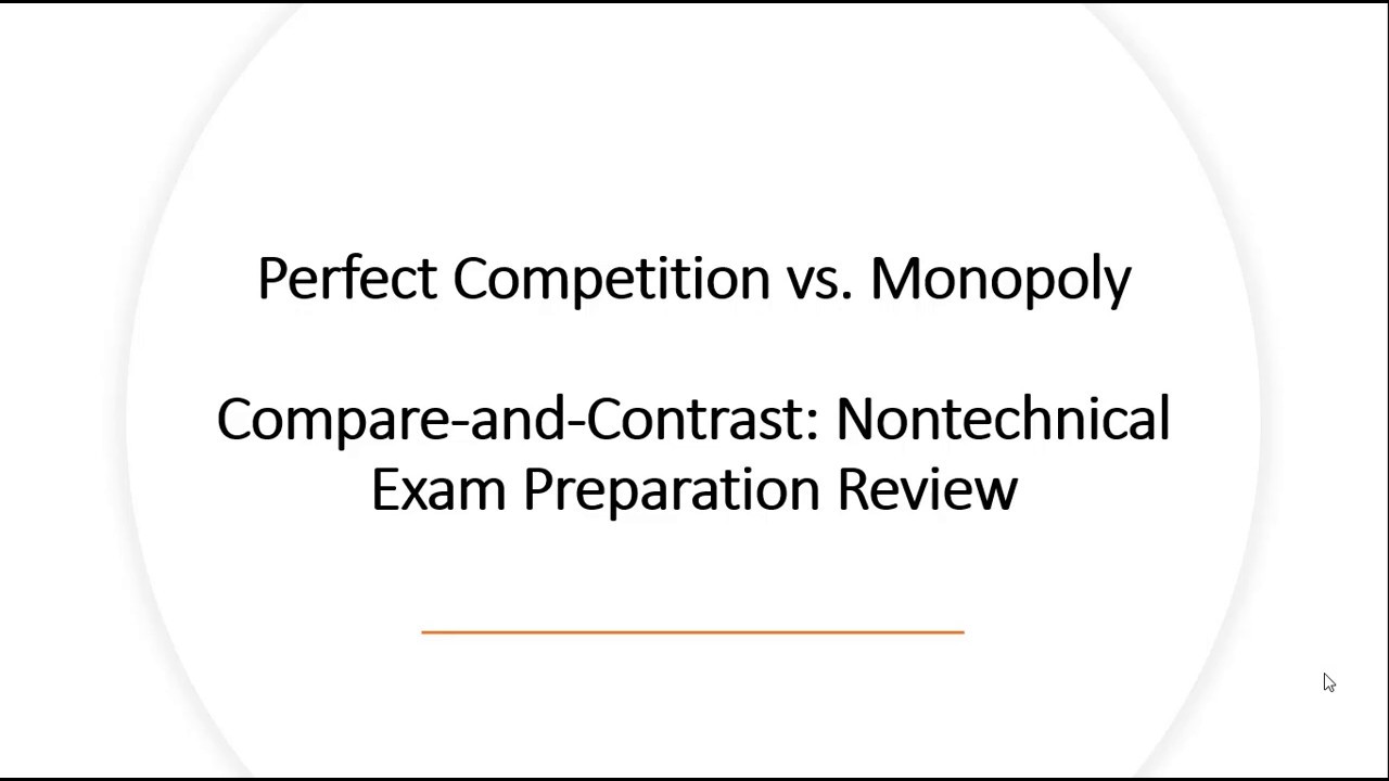 Perfect Competition vs Monopoly: A Review of Market Structures