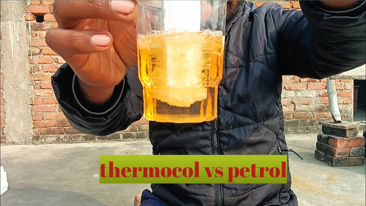 Thermocol vs petrol ||  how to reaction thermocol petrol hindi #experiment experiment