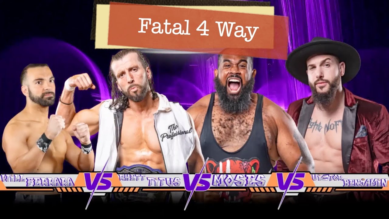 Will Ferrara Vs Rhett Titus Vs Moses Vs Victor Benjamin - Fatal 4 Way (Premier Hybrid Championship)