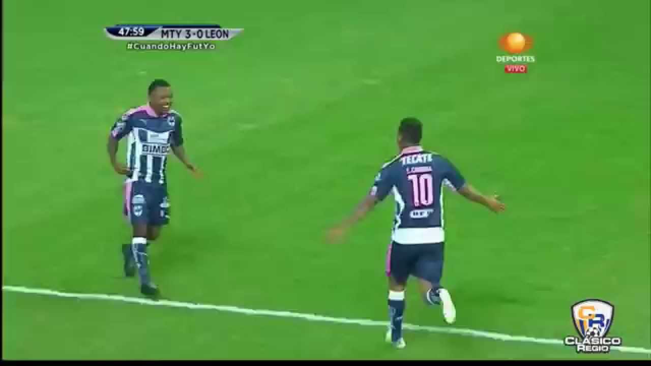 Monterrey vs Leon 4-0 Jornada 12 Apertura 2015 TELEVISA HD