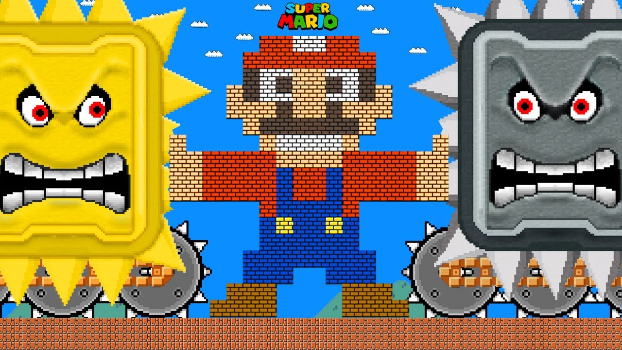 Robo Mario's Mission to Stop Mega Thwomp Gold x Silver Calamity | Game Animation
