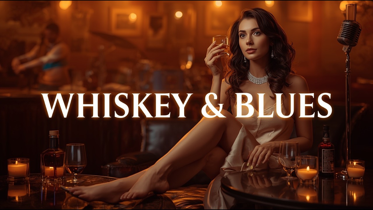 Whiskey Blues Mix 🥃 Elegant Tunes for a Moody Evening Vibe | Chill Blues Bar Music
