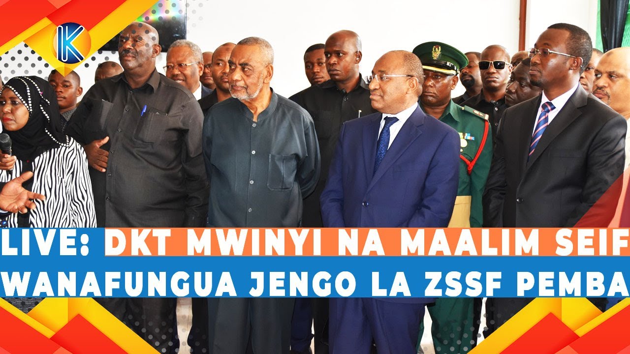 LIVE: DKT MWINYI NA MAALIM SEIF WANAFUNGUA JENGO LA ZSSF PEMBA MUDA HUU
