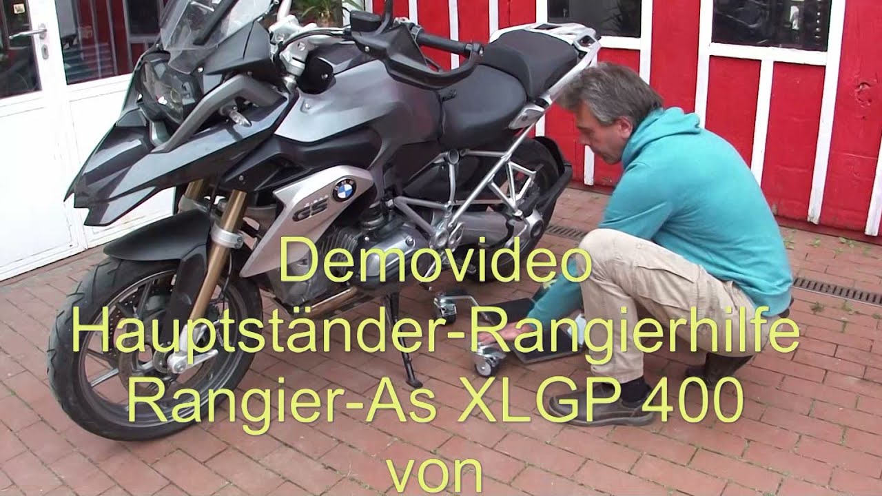 Motorrad Rangierhilfe f&uuml;r Hauptst&auml;nder Bike Mover Rangier As XL GP400