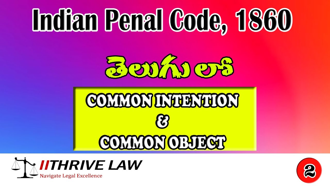 Common Intention, Common Object
