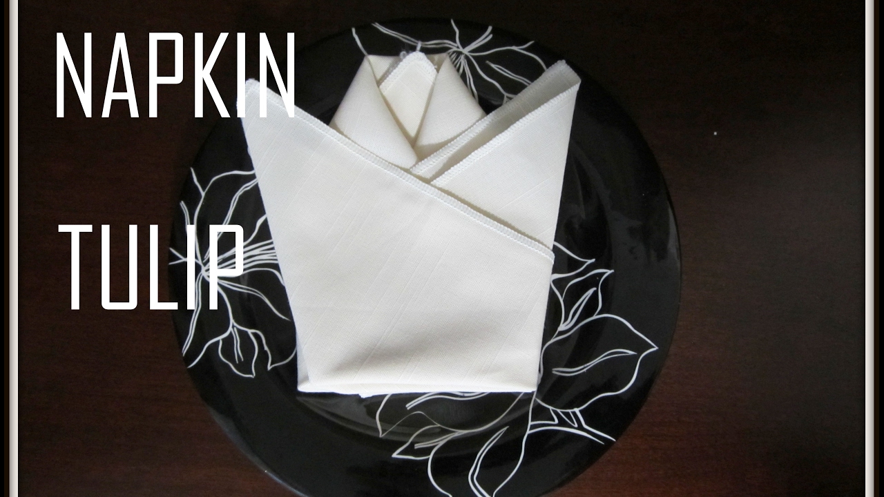 Napkin Folding: Tulip