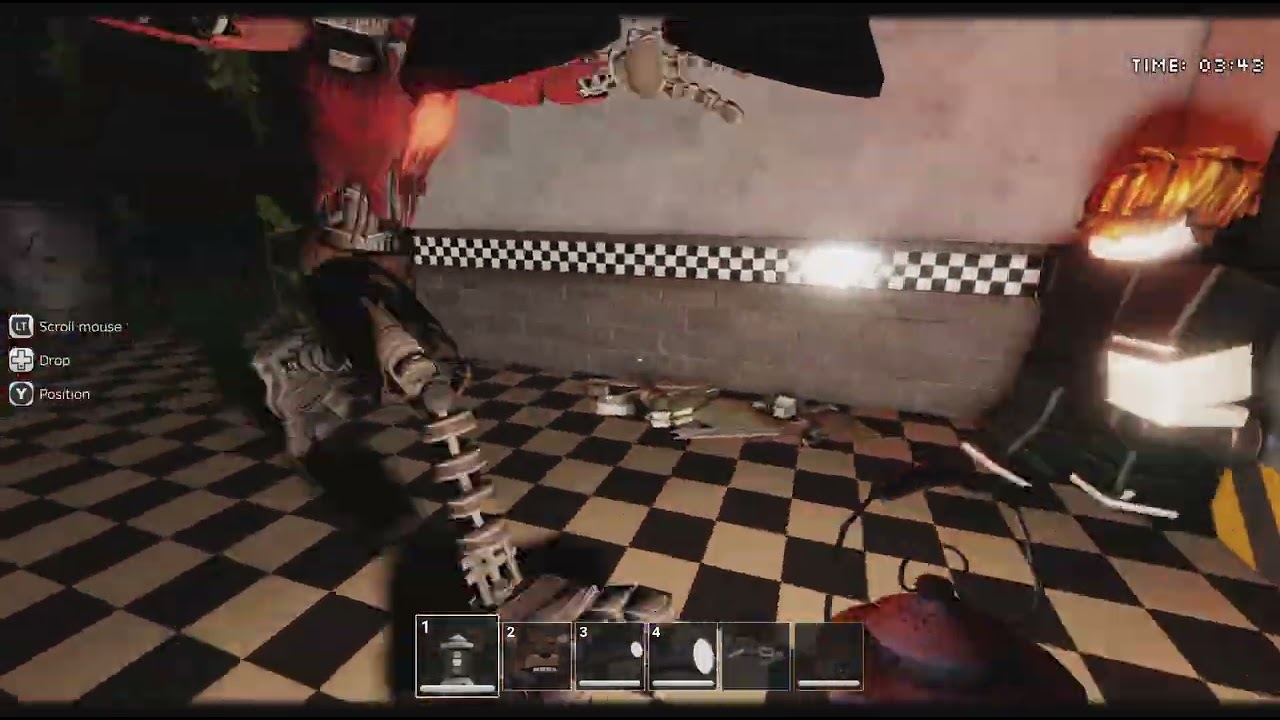 Playing FNAF. Internal Nights with my brother.