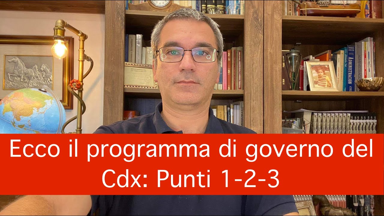 Ecco il programma di governo del Centrodestra: Punti 1-2-3
