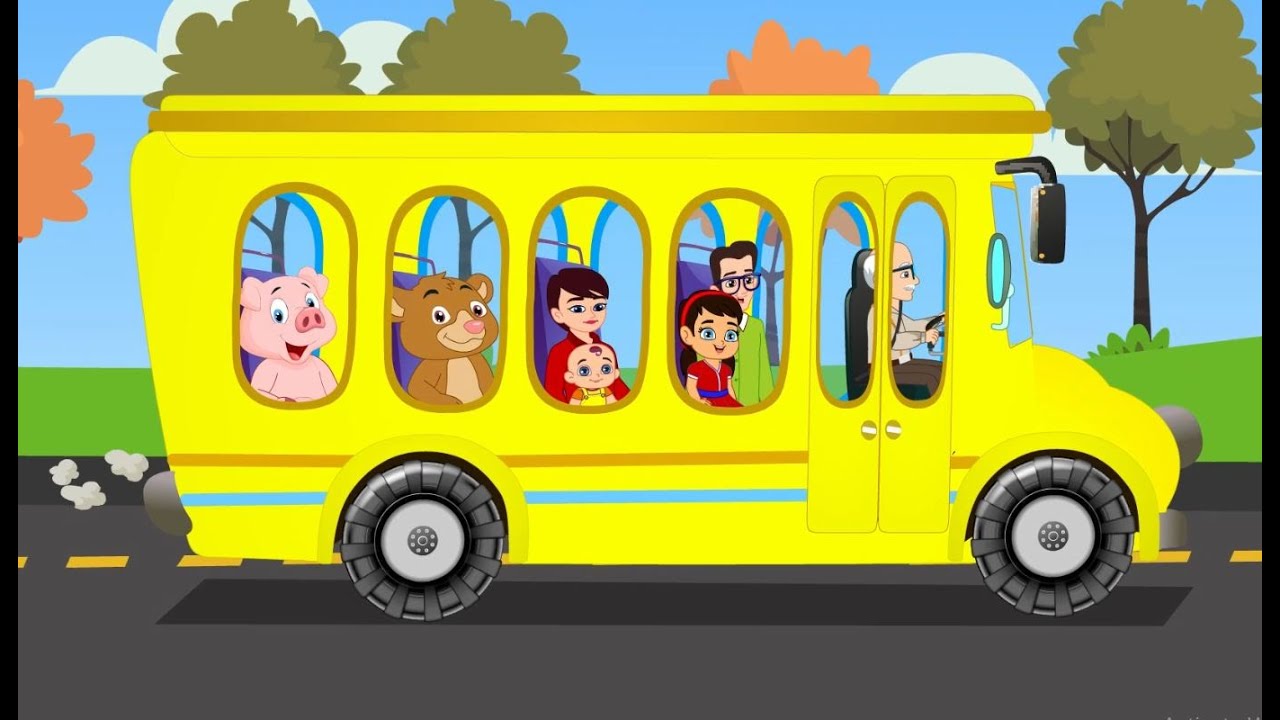 Wheels On The Bus + Finger Family + Five Little Monkey Kids Nursery Rhymes @DelTvKids01