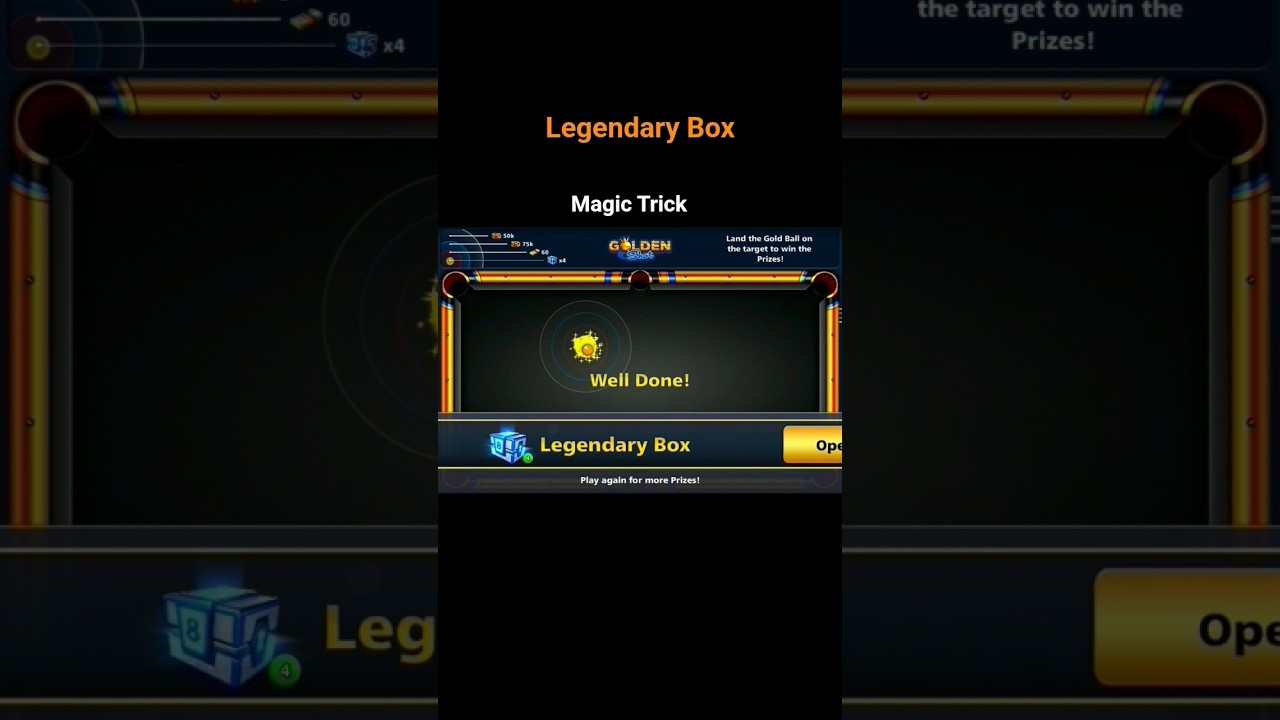 Legendary Box : Shot trick : #youtubeshorts #trickshot #8balltricks #8bphack #fyp #epicshots #you