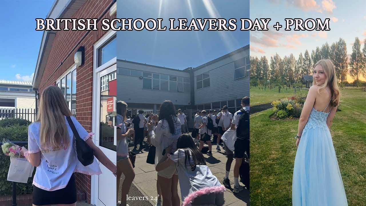 PROM VLOG 💐✨🩵 (school leavers day + prom)