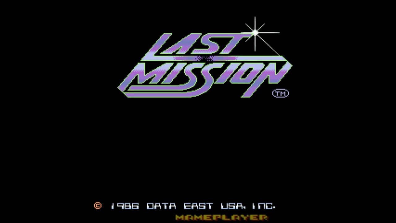 Last Mission 1986 Data East Mame Retro Arcade Games