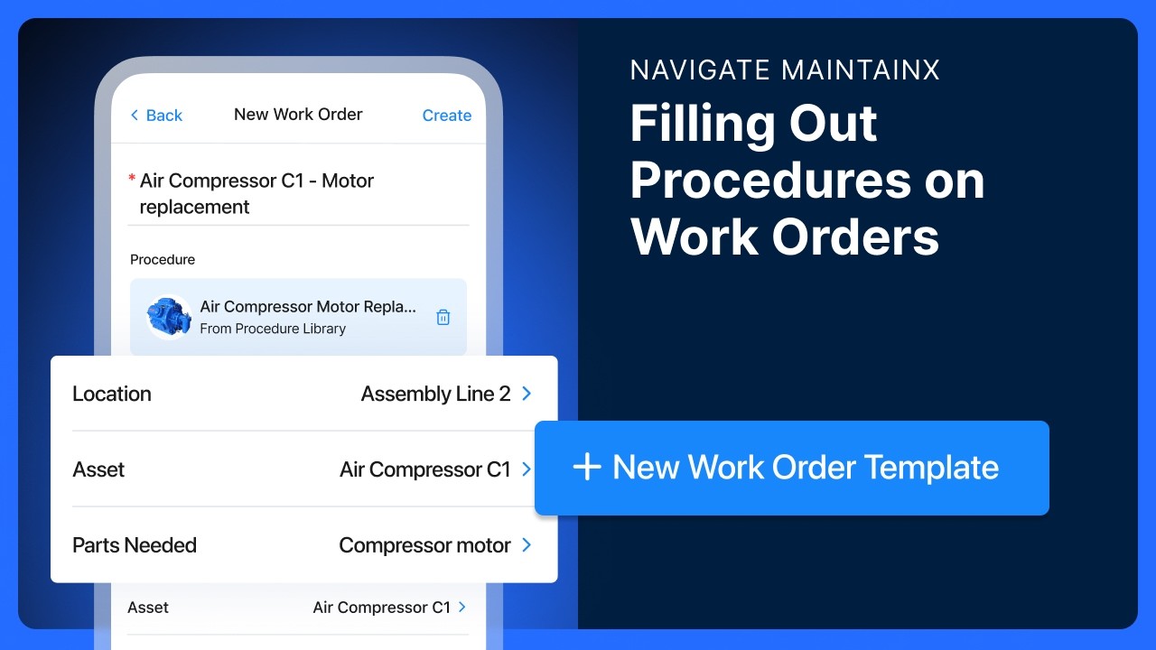 Navigate MaintainX | Filling Out Procedures on Work Orders