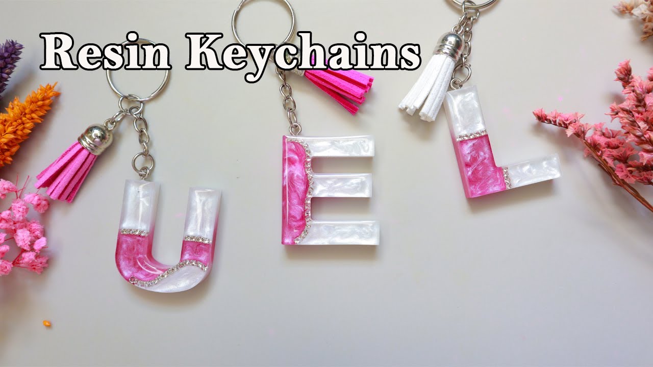 How to make resin letters keychains | Epoxy Resin crafts for beginners | small business for beginner