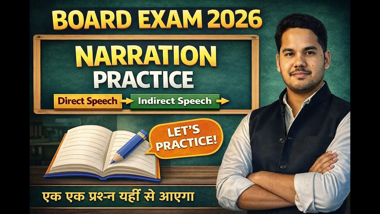 Direct and Indirect speech/board exam 2026