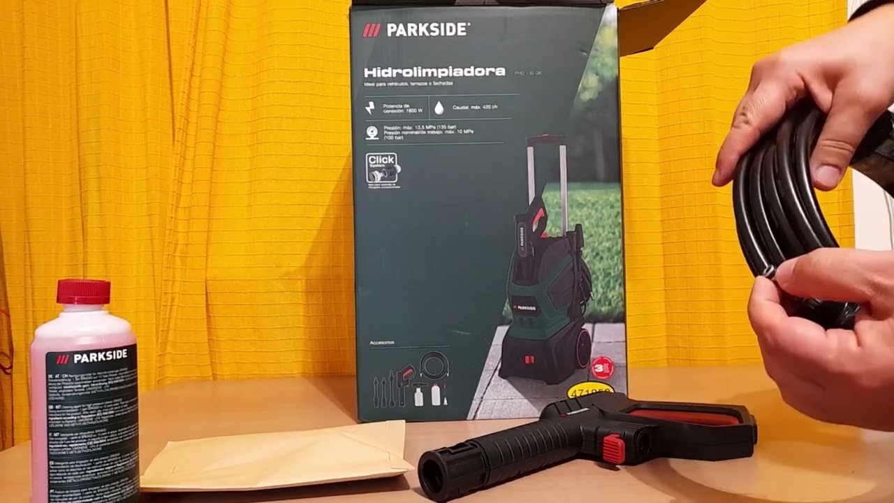 PARKSIDE con BELLE SPECIFICHE TECNICHE IDROPULITRICE ad ALTA PRESSIONE da 1800W e 135 BAR