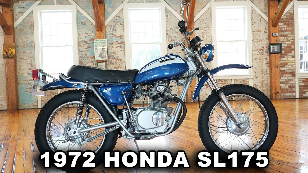 1972 HONDA SL175 MOTOSPORT CANDY SAPHIRE BLUE BEAUTY