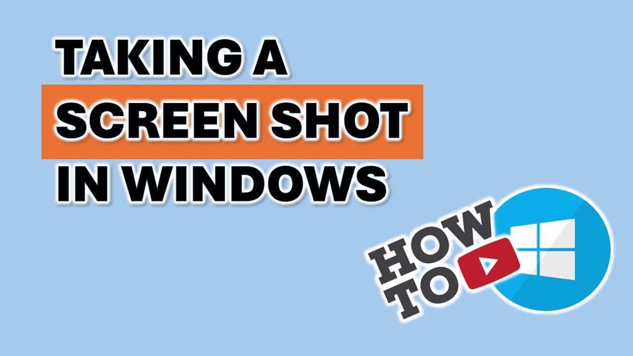 How to take a Screenshot on Windows
