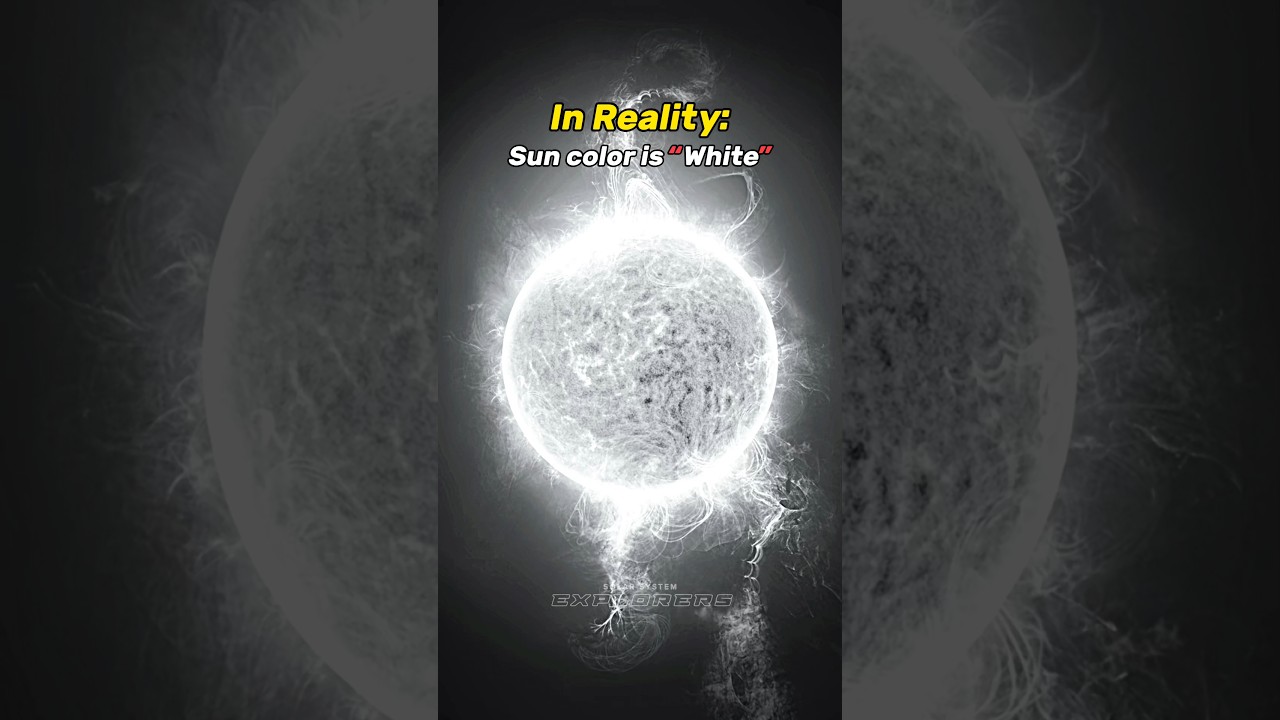 Actual color of Sun 🌞😱 #space #earth #universe