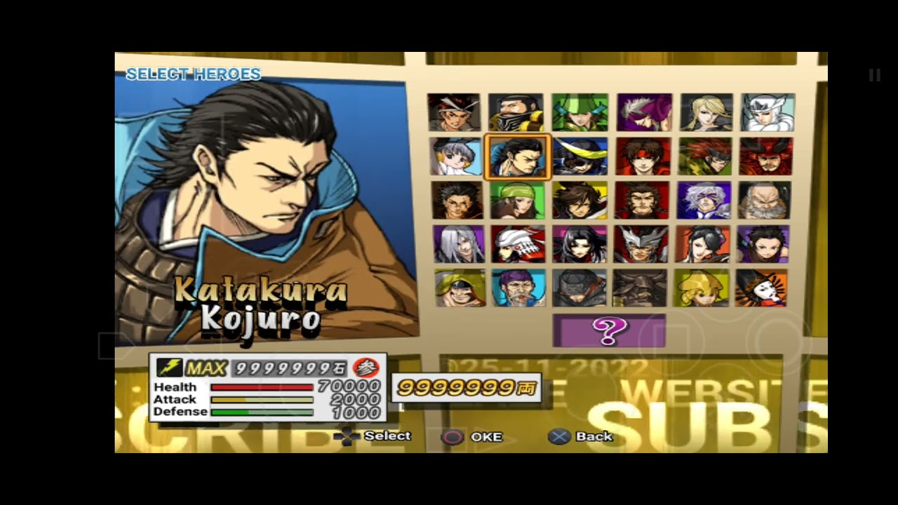 Nama dan mode di basara 2 Heroes biar gak bingung @ANGKARA4 
