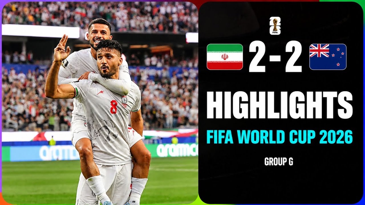 Highlights | Iran 2-2 New Zealand | FIFA World Cup 2026 From The Stands. 
