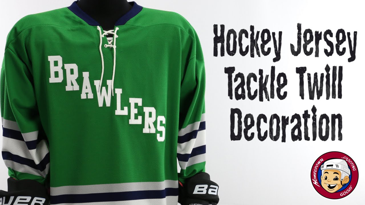 Hockey Jersey Tackle Twill Decoration | Sewn Logos & Numbers - Homegrown Sporting Goods