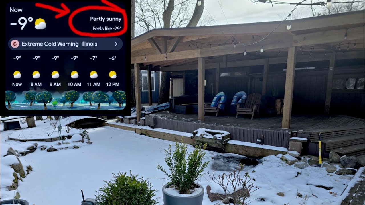 Extreme Cold (-30F) HotTub Pond Koi Fish UPDATE