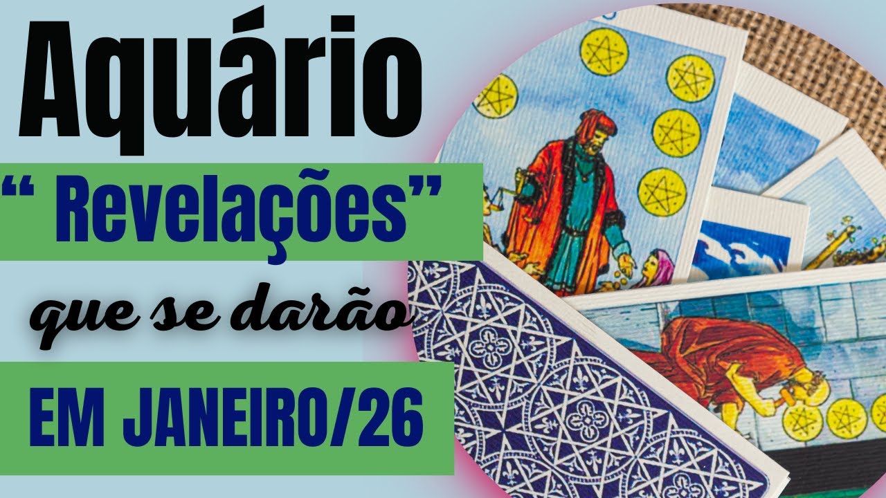 AQUÁRIO ♒| REVELAÇÕES PARA JANEIRO DE 2026! ( IMPERDÍVEIS!!!)(TAROT/SIGNOS).