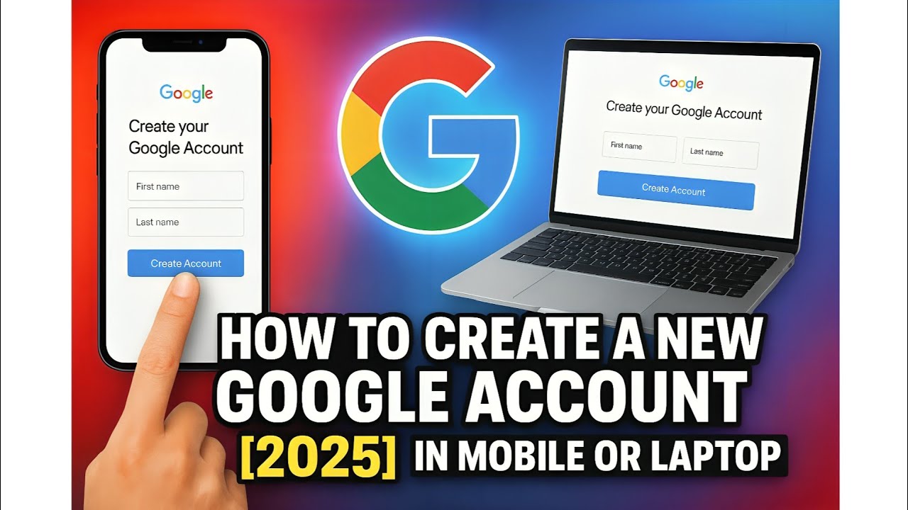 Email ID kesa banaye | New Gmail Account Kaise Banaye | How to Create Gmail ID on Mobile & Laptop 