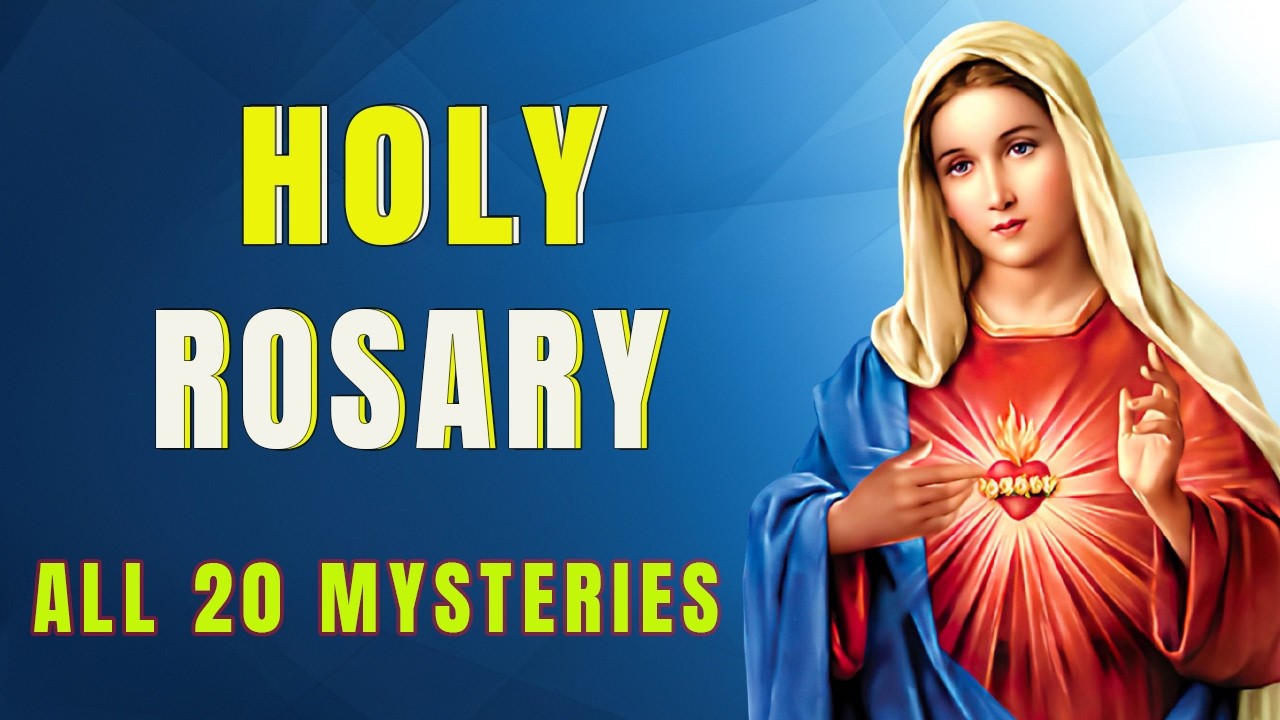 Holy Rosary Today 🙏 All 20 Mysteries 🙏 Joyful, Luminous, Sorrowful, Glorious 🙏