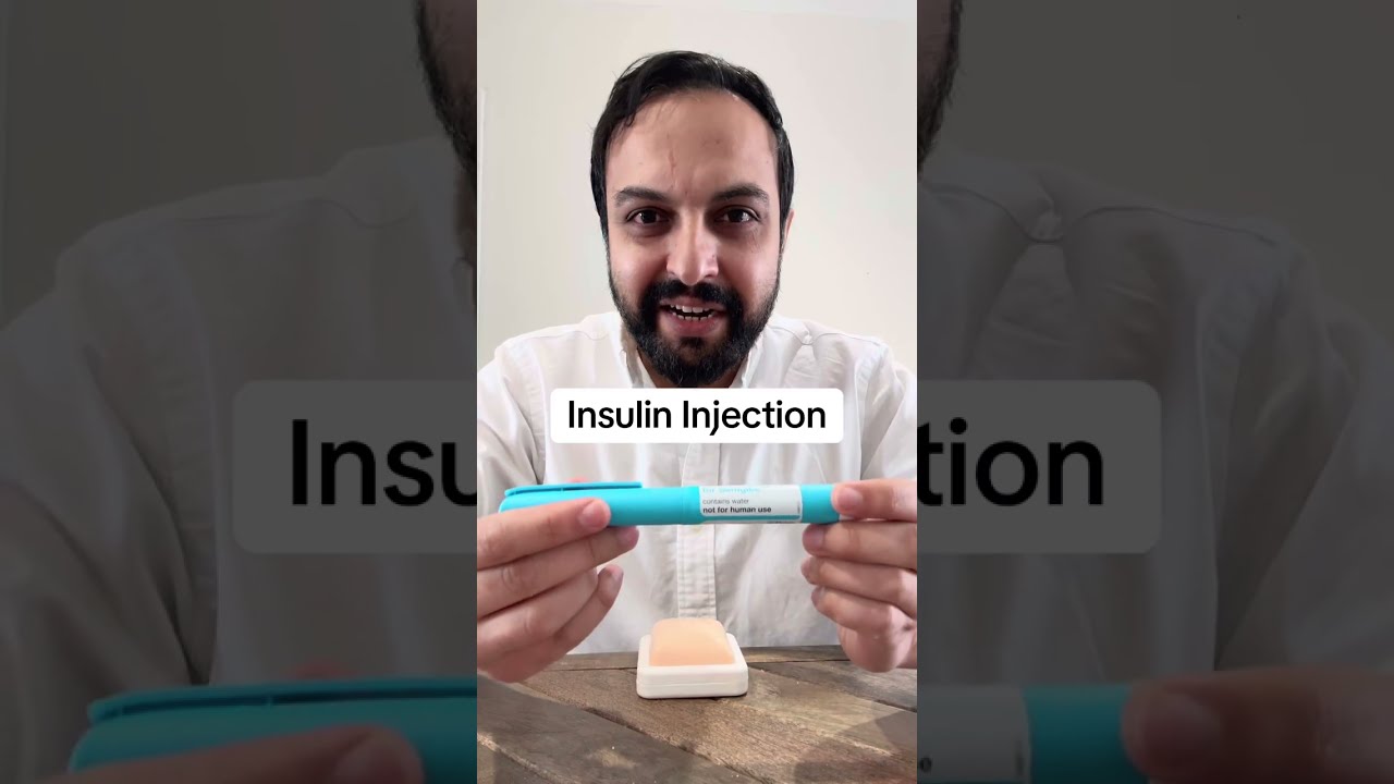 Insulin injection technique 