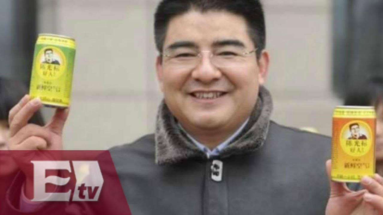 Venden aire puro embotellado en China / Yuriria Sierra