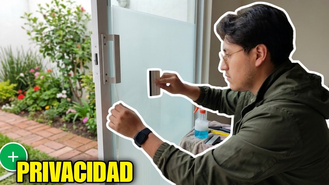 Embellece y Aumenta la Privacidad De Tus VENTANAS Con Este Vinil de Privacidad + Tutorial