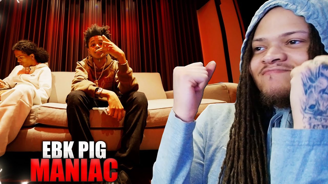 DONT EVER LEAVE SLAMMER!! EBK Pig - Maniac (Official Music Video) REACTION!
