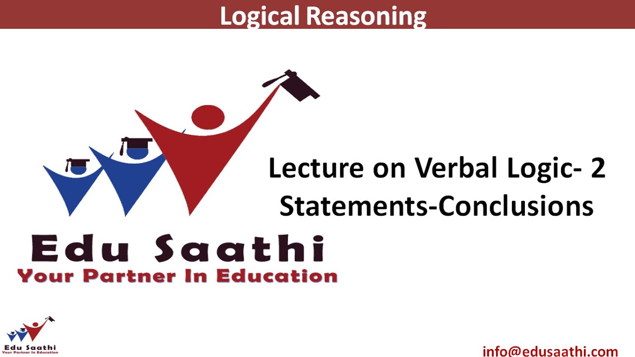 Verbal Ability - 2: Statement & Conclusions | www.edusaathi.com