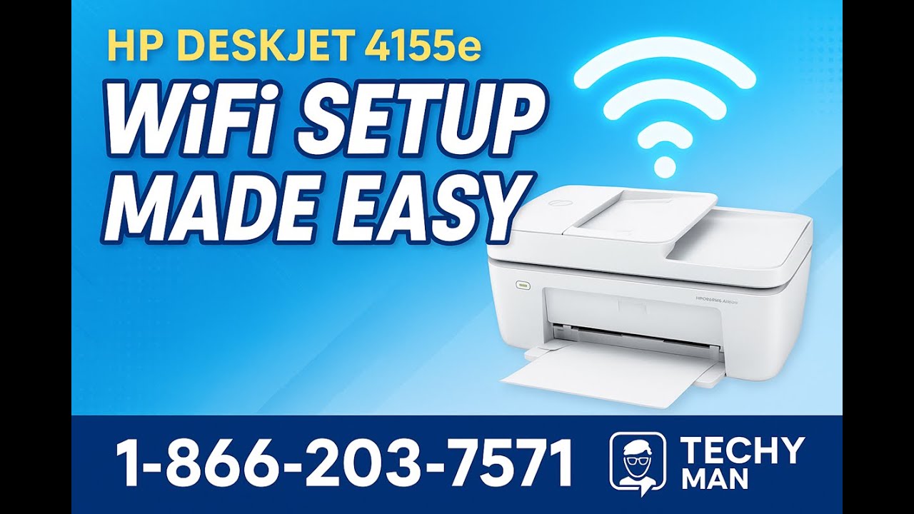 HP DeskJet 4155e WiFi Setup | Step-by-Step Guide