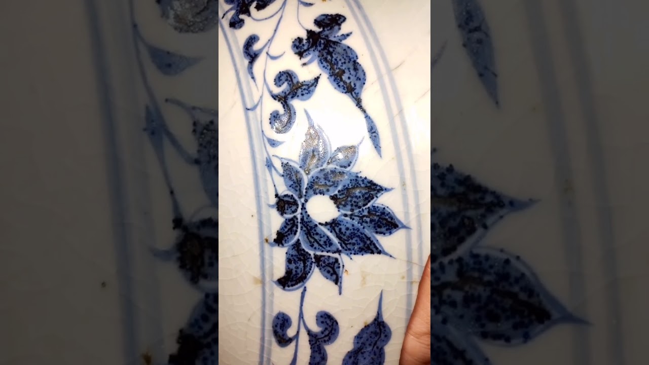 頂級元青花細圖！#元青花#苏麻离青