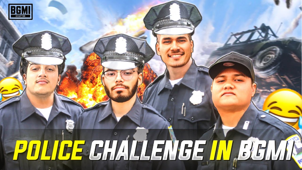 BGMI POLICE CHALLENGE WITH CASETOO HATHI AND BROLY