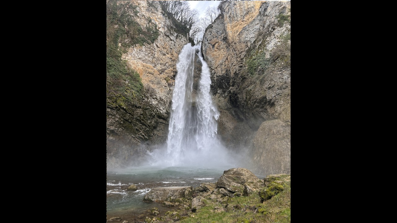 Waterfall Bliha. Vodopad rijeka Bliha Sanski Most.