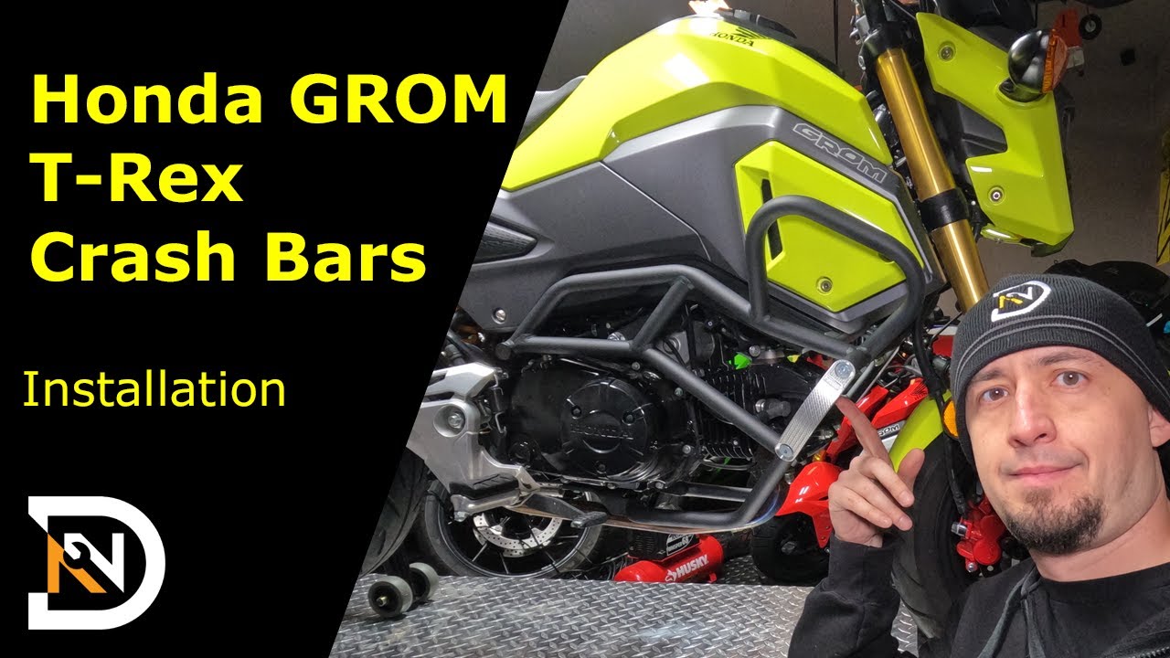Honda Grom Crash Bars Installation (MSX125)