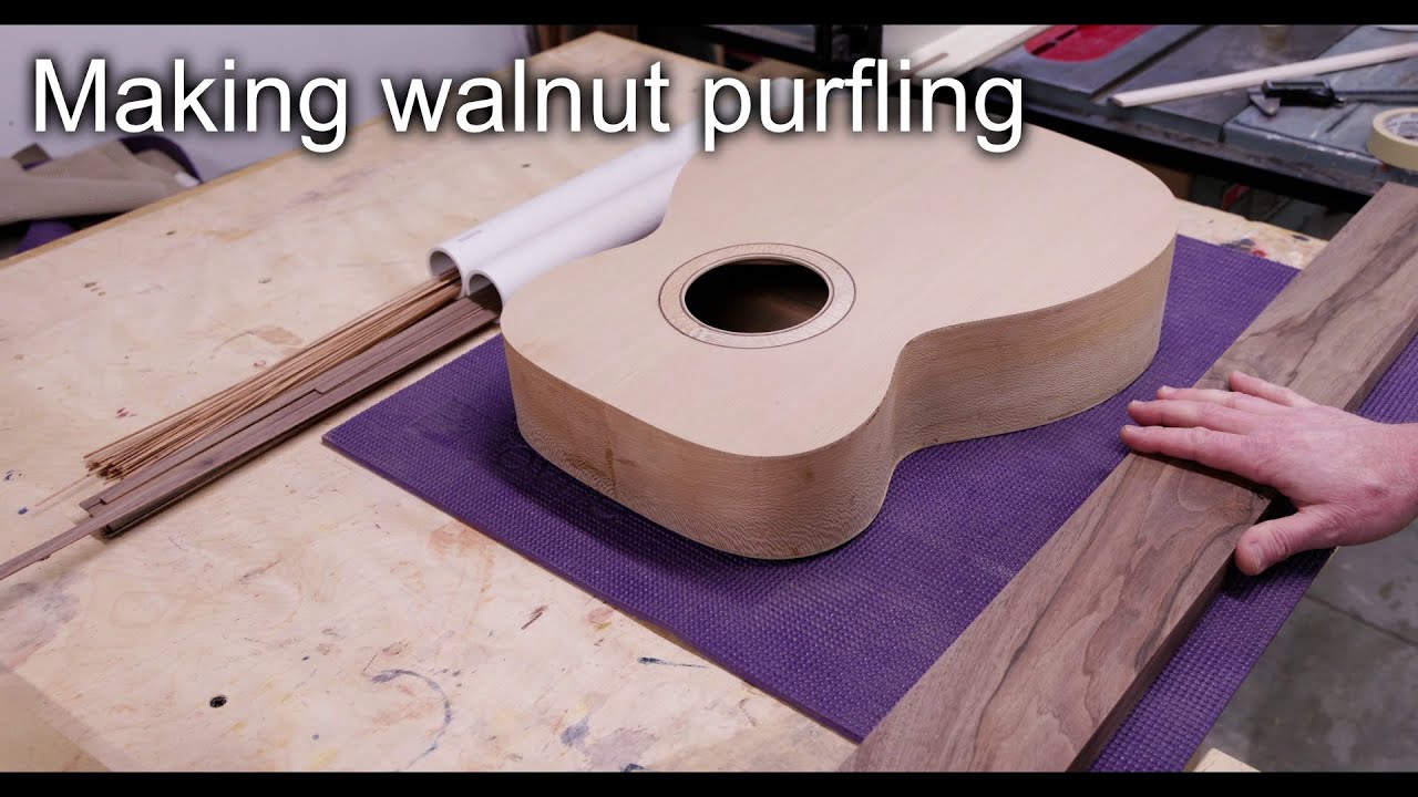 Making walnut purfling