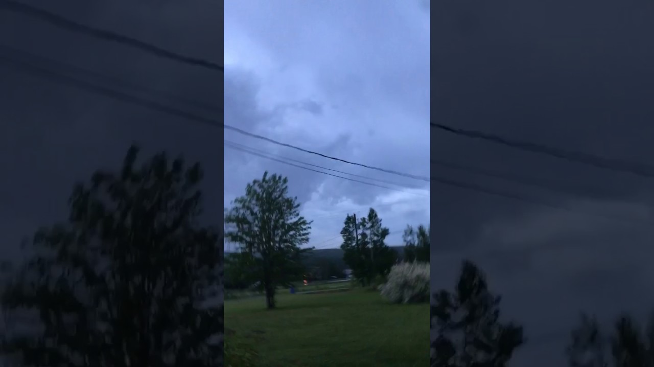 lightening strike in Miramichi New Brunswick June 27, 2017