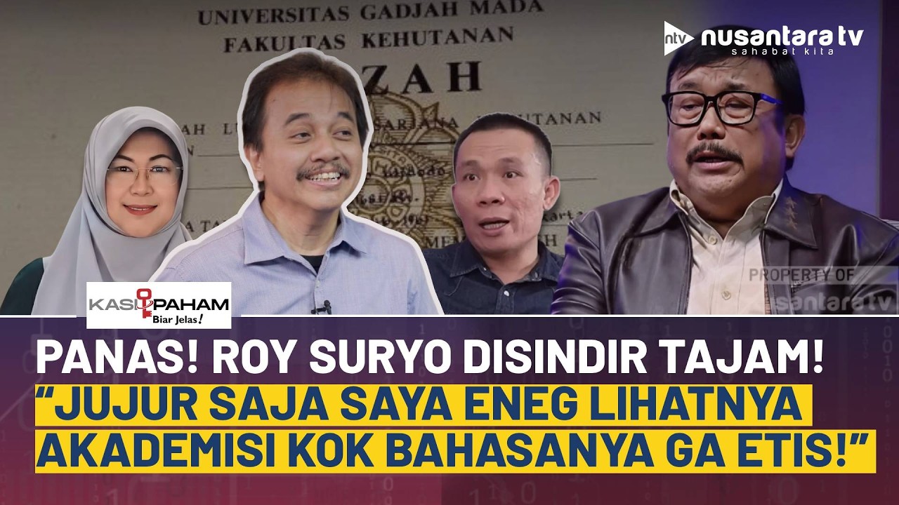 Julid Abis! Ito Sumardi Serang Roy Suryo: Bahasa Tidak Etis, Saya Malu Lihatnya! | KASI PAHAM